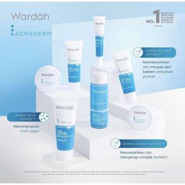 wardah acnederm series / wardah acnederm acne spot gel / wardah acne derm toner / wardah acnederm cr