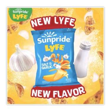 Sunpride Lyfe Salt Garlic 55 gr Keripik Pisang