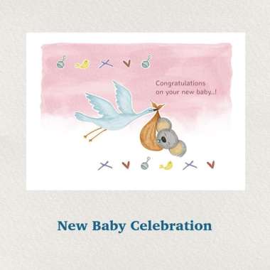 Premium Greeting card - Kwala Baby Born
