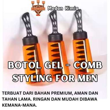 Botol Hair Cream - Comb Styling Hair Care Botol Cat Rambut Botol Sisir Wadah Creambath