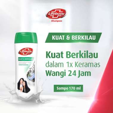Promo Harga Lifebuoy Shampoo Strong & Shiny 170 ml - Blibli