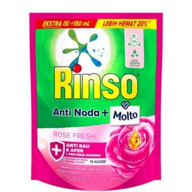Rinso Molto Deterjen Cair Rose Fresh Pouch 1.65 Liter