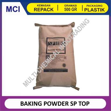 BAKING POWDER SP TOP PENGEMBANG ROTI - REPACK 500 GR