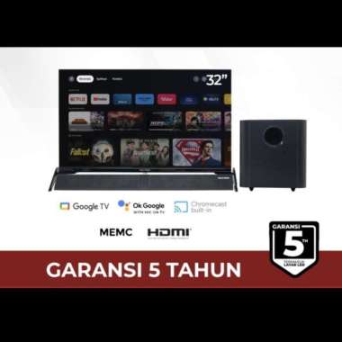 POLYTRON 32 Inch Smart Android Google TV Cinemax TV PLD 32BG9058