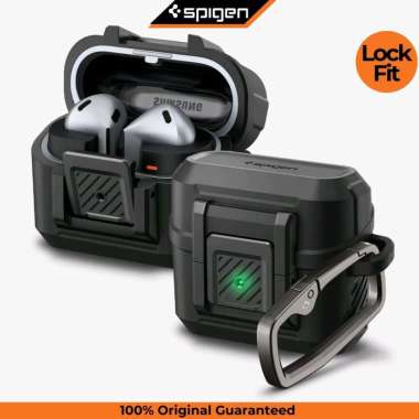 Case Samsung Galaxy Buds 3 Buds 3 Pro Spigen Lock Fit Armor Metal Carabiner Ring Holder Clip Casing 