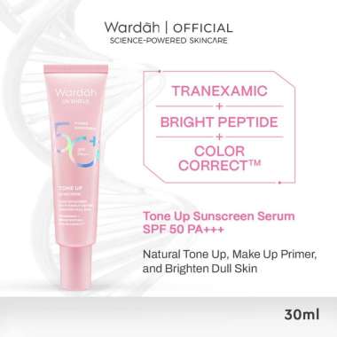 WARDAH UV SHIELD TONE UP SUNSCREEN SPF 50+ PA+++ SUNSCREEN PELINDUNG WAJAH
