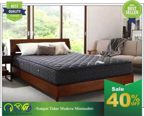 Tempat tidur kayu jati dipan minimalis terbaru furniture jepara 140x200