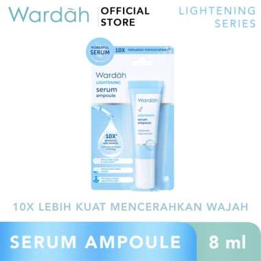 Wardah Lightening Serum Ampoule dengan 10X Advenced Niacinamide dan blue light 8ml/30ml 30ml
