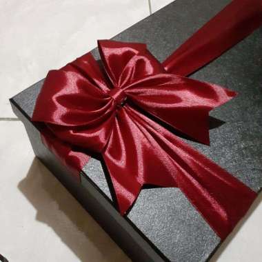 HardBox Cantik Kotak Kado Hadiah Box Custom Ukuran Pilih Warna Volumetrik 2 kg 30x25x10cm HitamPitaM