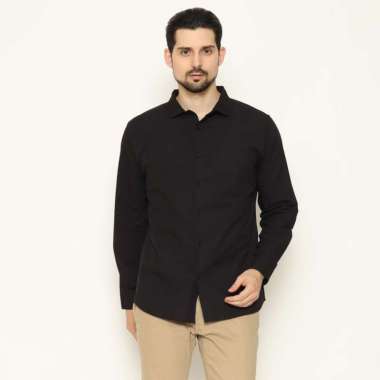 AMK Kemeja Pria Lengan Panjang SHS Dimitri L/S Black XL