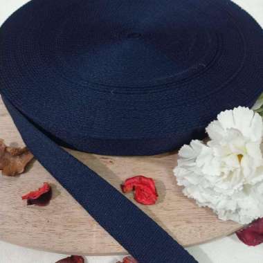 TALI IKAT PINGGANG KANVAS 1ROLL 30METER SABUK KANVAS 30meter Biru