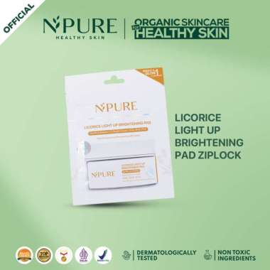 NPURE ACNE CLEAR PAD CICA / LICORICE LIGHT UP BRIGHTENING PAD - SACHET ZIPLOCK LICORICE PAD
