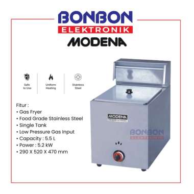 Modena Gas Deep Fryer FF 1050 GNSS / Penggorengan Gas FF 1050 5.5 L