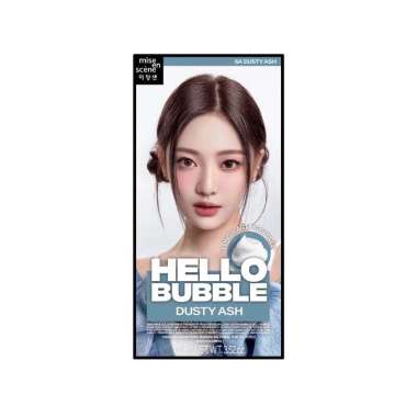NEW MISE EN SCENE HELLO BUBBLE PEWARNA RAMBUT ORIGINAL Dusty Ash AESPA