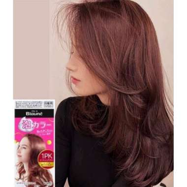 Liese Blaune Creamy Bubble Foam hair color penutup uban 1PK - PINKISH BROWN
