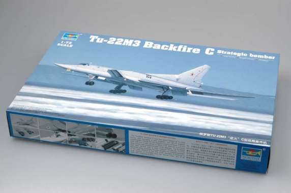 Pesawat Tu-22M3 Backfire C Strategic bomber Skala 1:72 Trumpeter