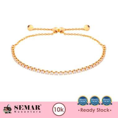 Gelang Emas Serut List Bracelet 10K Semar Nusantara