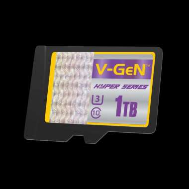 MicroSD V-GeN Hyper 1TB Class 10 Memory Card Micro SD VGEN Plus Adapter