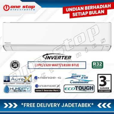 [GARANSI RESMI] PANASONIC CS/CU-XU18XKP AC Inverter Premium Nanoe-X 2PK