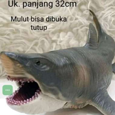 mainan hiu megalodon jumbo buka mulut