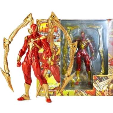 iron spiderman revoltech baru figure maina.n baru