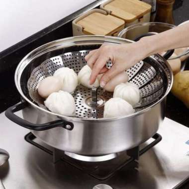 Alat Kukus Steamer Lipat Kukusan Stainless Steel /Steamer Kembang Alat Kukus