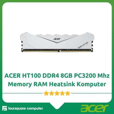 ACER DDR4 8GB PC 3200 Mhz Single Heatsink Longdimm Memory RAM Komputer