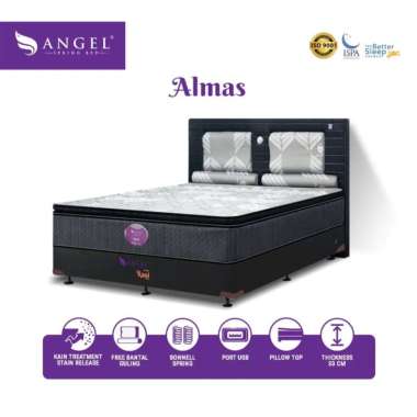 full set kasur springbed Angel Almas 120 x 200