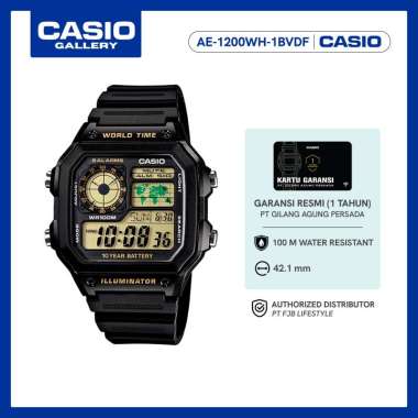 Casio Original AE-1200WH-1BVDF Jam Tangan Pria Digital