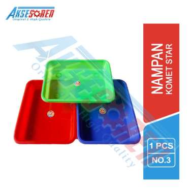 Aksesoren Nampan Saji No.3 Komet Star [1 Pcs] / Papan Alas Penyaji Kue Bahan Plastik No.3