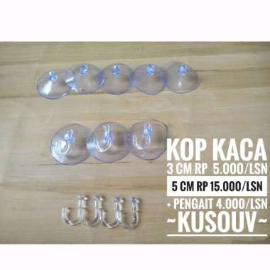 Kop Kaca/Tempelan Kaca Kop Kaca 5 CM