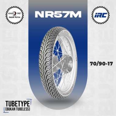 Ban Motor Bebek IRC NR57M 70/90 Ring 17 Non Tubeless