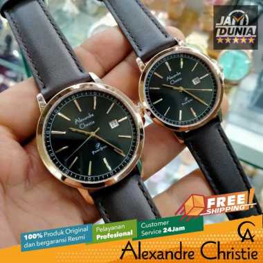 JAM COUPLE ORIGINAL ALEXANDRE CHRISTIE 1011 AC1011 AC 1011 PRIMO BROWN ROSE GOLD DIAL BLACK LEATHER