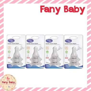 BABY SAFE DOUBLE VALVES NIPPLE SLIM NECK L 6M+