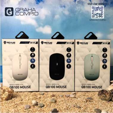 Mouse Wireless Bluetooth REXUS QB100 Dual Mode Silent | Original Black
