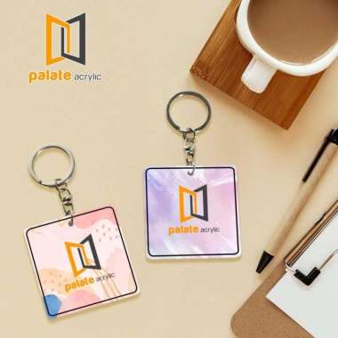 GANTUNGAN KUNCI CUSTOM / GANTUNGAN KUNCI / AKRILIK CUSTOM 2 SISI 2x7cm