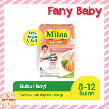 MILNA BUBUR BAYI 8M+ 120GR SalmonCah Bayam