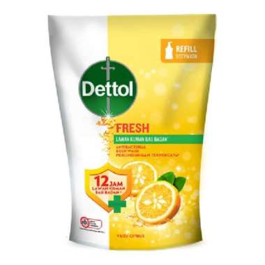 Dettol Sabun Mandi Cair Fresh Anti Bakteri Refill 370 g