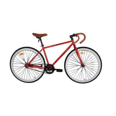 SEPEDA FIXIE EVERGREEN REM TORPEDO STANG BALAP 700cc Hitam