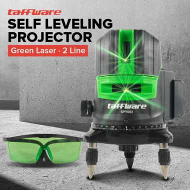 Taffware Self Leveling Projector Green Laser 2 Line - SPY003 badarolshop medan Green