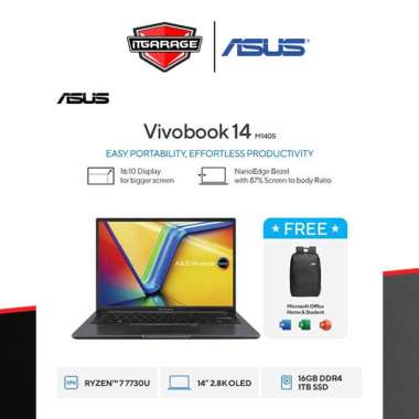 ASUS Vivobook 14 M1405YA-OLEDS713 | R7-7730U/16GB/512GB