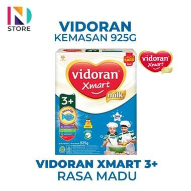 Vidoran Xmart 1+/3+ Rasa Madu/Vanila Kemasan 925Gram Vidoran 3+ Madu 925G