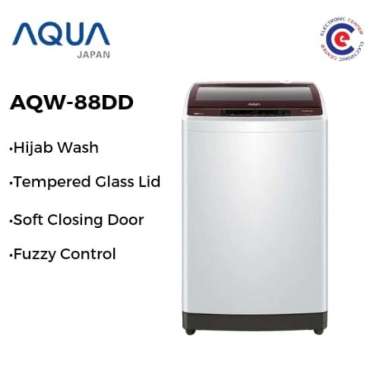 AQUA JAPAN Mesin Cuci 1 Tabung 8 Kg Top Loading AQW-88DD