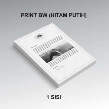 Jasa Print Murah / Cetak Buku / Skripsi / Print Warna / Print BW B5 - 1 Sisi BW