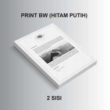 Jasa Print Murah / Cetak Buku / Skripsi / Print Warna / Print BW B5 - 2 Sisi BW