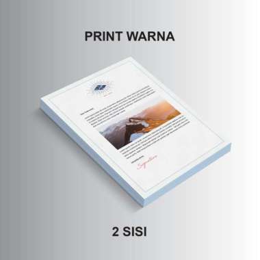 Jasa Print Murah / Cetak Buku / Skripsi / Print Warna / Print BW B5 - 2 Sisi Warna