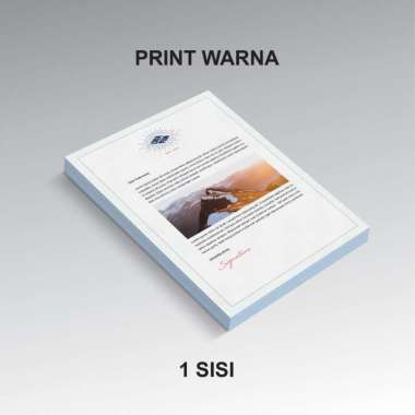 Jasa Print Murah / Cetak Buku / Skripsi / Print Warna / Print BW A4 - 1 Sisi Warna