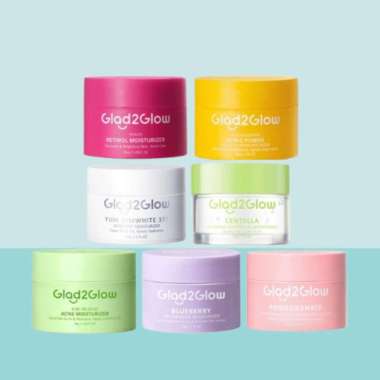 Glad2Glow Facial Moisturizer Pomegranate Niacinamide Brightening Moisturizer - Virgo Shoop Mois Pome