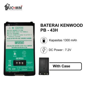 Baterai HT Kenwood PB 43N Untuk Tipe TH-K2AT TH-255 Kapasitas 1300 mAh