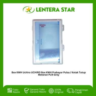 Box KWH Uchiro UCHIRO Box KWH Prabayar Pulsa / Kotak Tutup Meteran PLN Grey